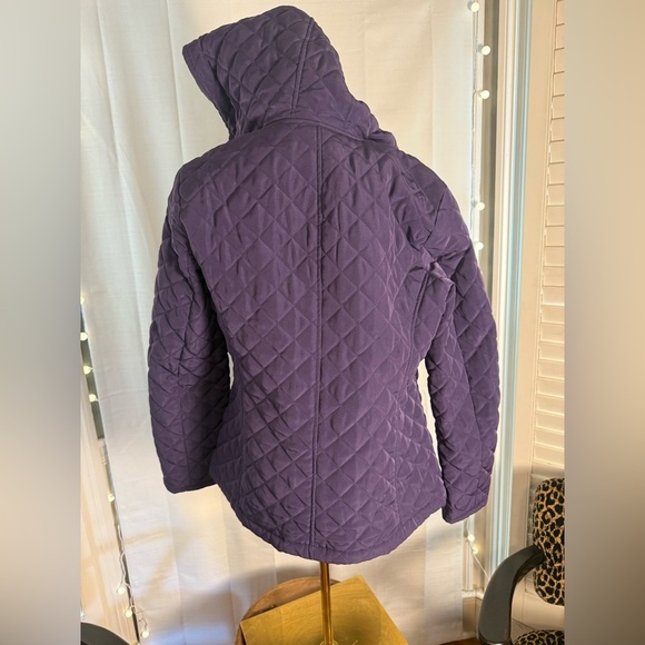 Esprit Women's Deep Purple Quilted Puffer Jacket Medium - Picture 8 of 9